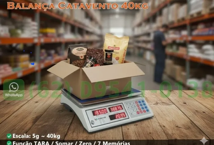Balança 40kg para feiras mercados mercearia aÇougue aÇaiteria novas 