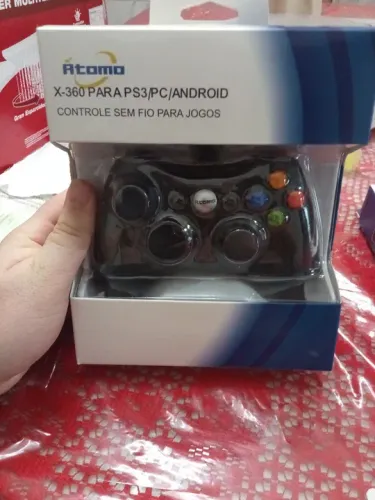 Controle com Fio Atomo X-360 para PS3/PC/Android
