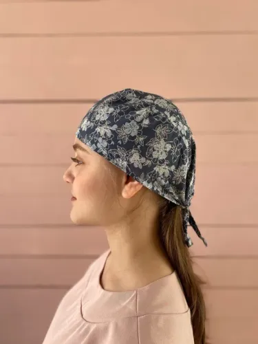 Touca cirúrgica feminina floral