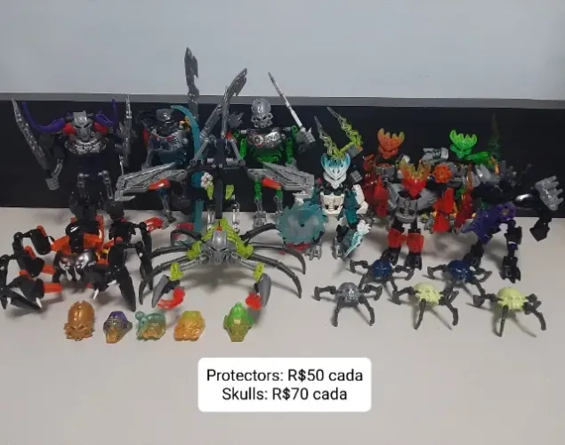 Lote Bionicle 2015 Protectors e Skulls