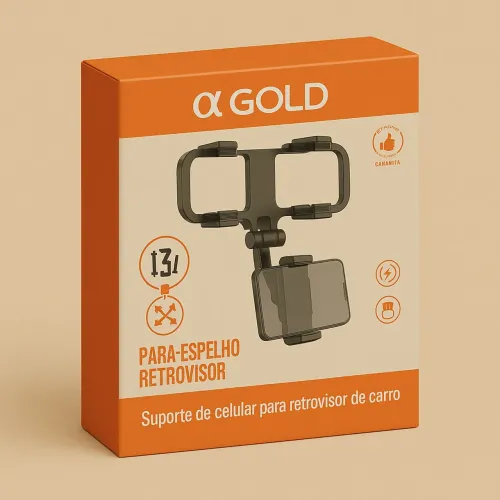Suporte para celular retrovisor de carro