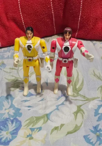 Figura ação articulada Power Rangers - Edição gira cabeça item super raro para fãs heróis