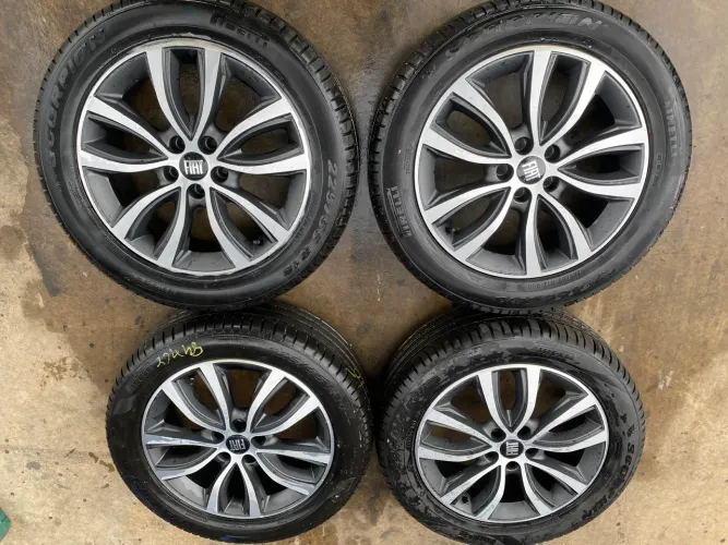 Rodas aro 18 Fiat originais + pneus pirelli