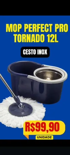 Mop Perfect Pro Tornado 12L - Cesto Inox