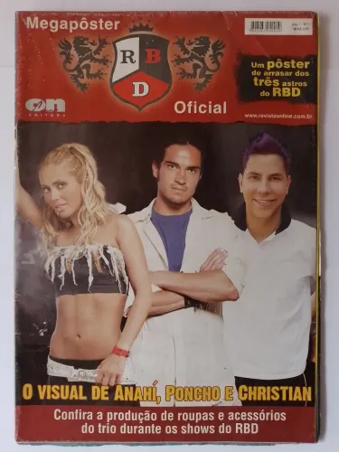 Megaposter RBD Oficial + 3 Revistas Kit