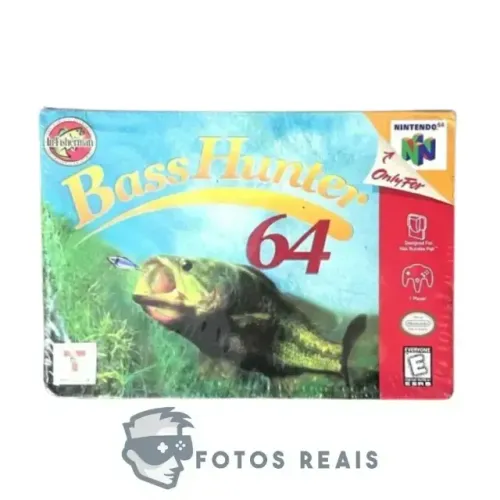 JOGO IN-FISHERMAN BASS HUNTER COM CAIXA (LACRADO) - N64
