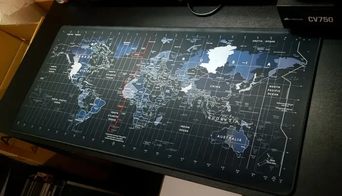 Mousepad Gamer Mapa Mundi