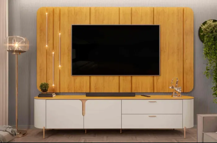 Rack para TV com Painel Moderno Bali r76
