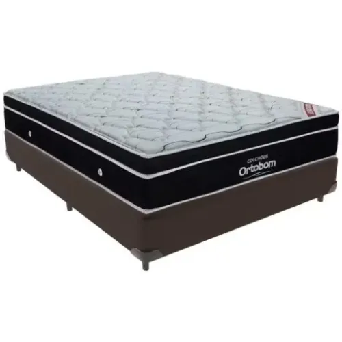 Colchão Casal Ortobom Elegant D33 Superpocket + Base Box