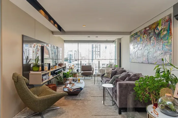 Apartamento mobiliado para locação na Vila Nova Conceição 105m², 2 Suítes, 2 Vagas e Depó