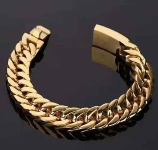 Pulseira De Elo Cubano Estilo Punk - ice