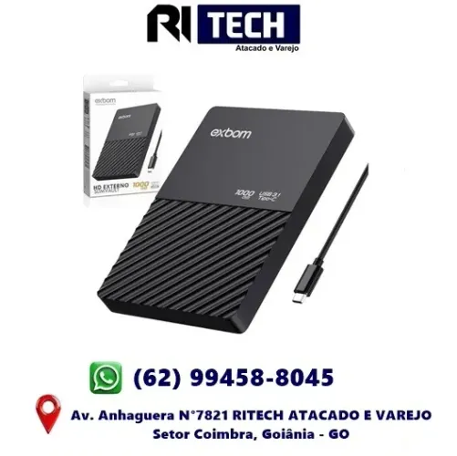HD Externo 1TB de 2.5 Polegadas Portátil