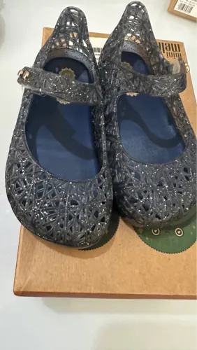 Sapatilha Melissa Mini Glitter Transparente