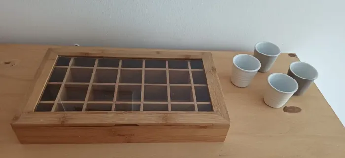 Caixa de bamboo para cápsula Nespresso