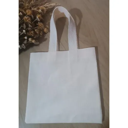 Ecobags - sacolas ecológicas Lisas 15x15 100% de algodão cru Lisa sem personalização