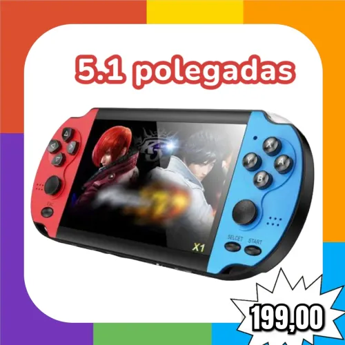 Game portátil diversos jogos 5.1 polegadas