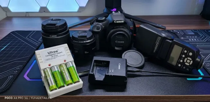 Câmera Canon com kit