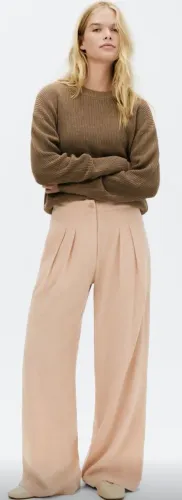 calça feminina Hering reta cintura média em liocel - tamanho 40. Nova com etiqueta R$ 85