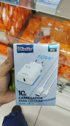 CARREGADOR kinGo-iphone-Tipo C e V8