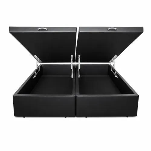BOX BAÚ BIPARTIDO CORINO PRETO - DIRETO DE FÁBRICA