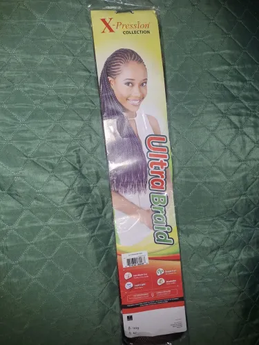 Extensões de cabelo X-Pression Ultra Braid novas - Cor 6 (Castanho Escuro) - 82"