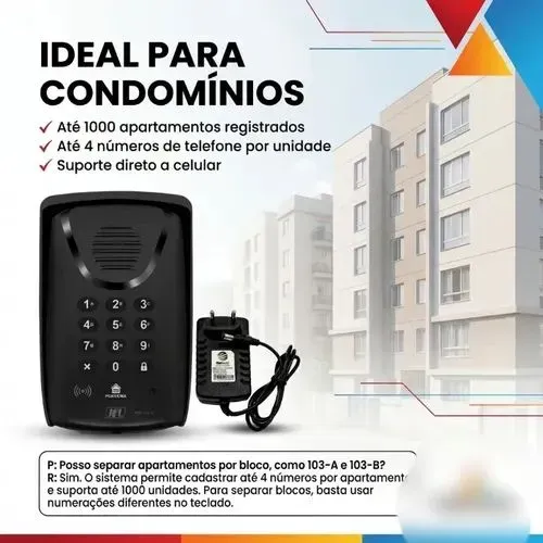 Interfone sem fio condominio