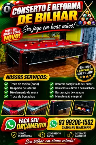 Reforma de bilhar