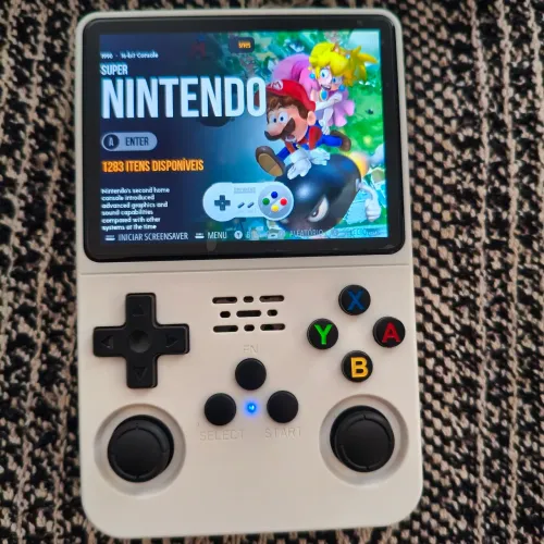 Console Portátil Retrô R36S Branco