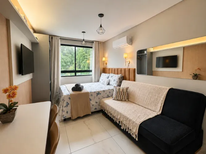 Flat à venda, 1 quarto, 1 vaga, Cabo Branco - João Pessoa/PB