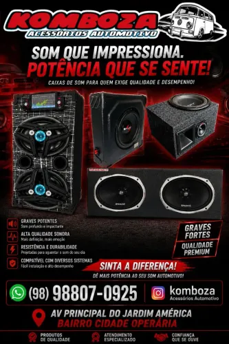 Komboza Temos caixa de som automotivo 