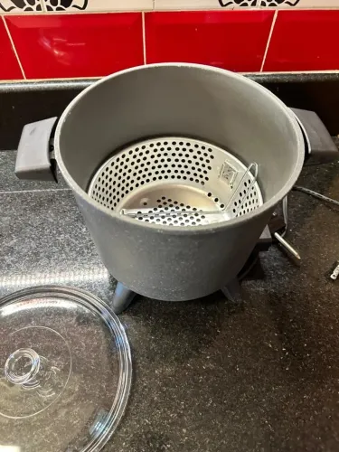 Panela e Fritadeira Elétrica Dazey Vintage com Termostato e Cesto - 110V