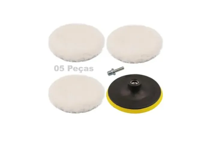 Suporte Boina Com Velcro e 03 Almofadas 125mm, Furadeiras, Parafuradeiras