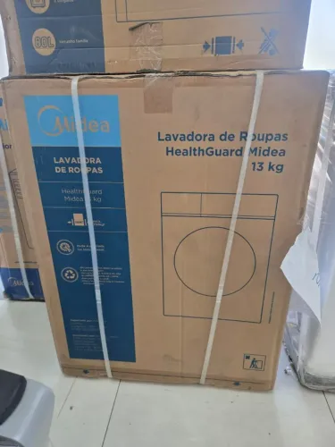 Máquina de Lavar Midea 13kg Healthguard Smart Inverter Mf200w130wb Titanium - 110V
