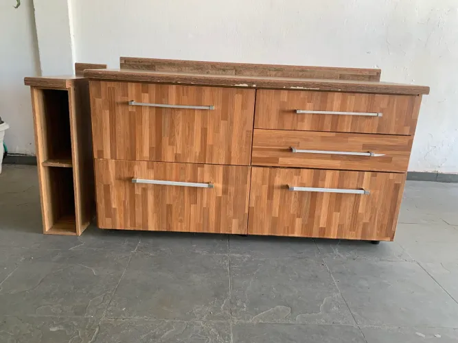 Armário de Cozinha Grande com 5 Gavetas - Conservado