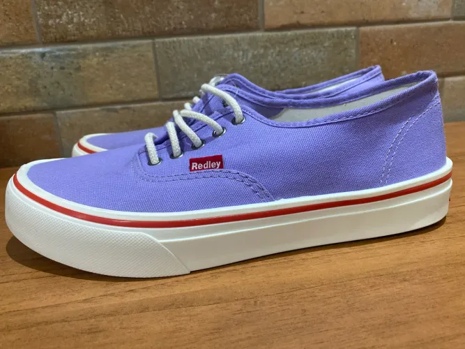 Tênis Redley Original Lona Lilás Casual Cano Baixo