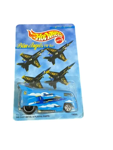 Hot Wheels Mainline Blue Angels Vw Bus 19690 Blue