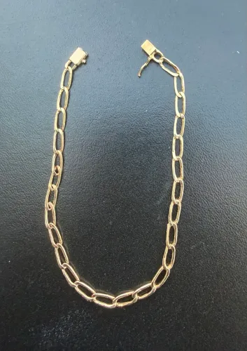 Pulseira de Ouro 3 Gm Grumet 18K Novissima
