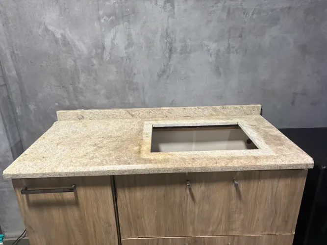 Base de mármore para cooktop 