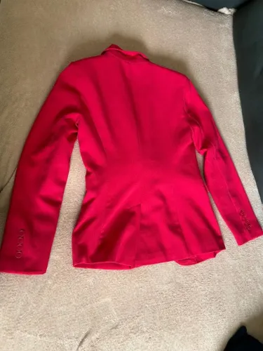 Blazer Feminino Alfaiataria Vermelho / Fúcsia Forrado