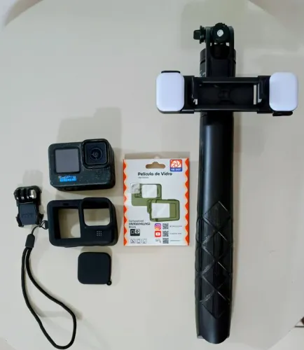 GoPro Hero 12 Black + Cartão 256GB Extreme Pro + Super Kit Acessórios
