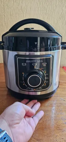 Panela de pressão multifuncional Britânia prata 110v