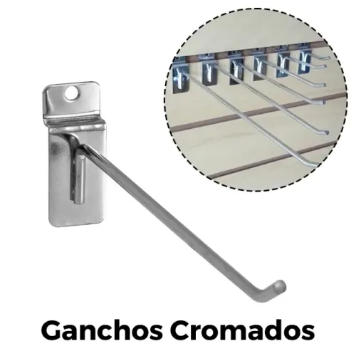 Ganchos para Painel Canaletado - NOVOS
