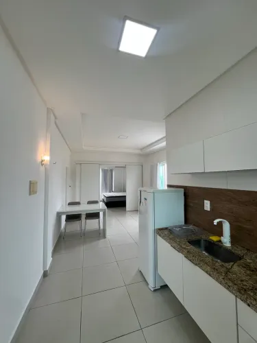 Apartamento com vista mar de 1 quarto na Praia de Manaira 