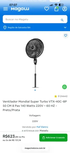 Ventilador super turbo