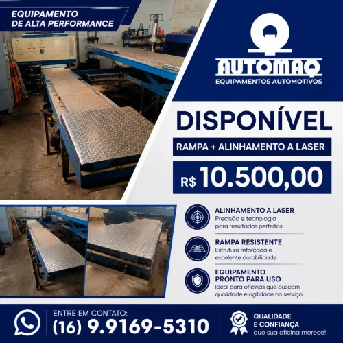 Vende-se Rampa + alinhamento a Laser R$ 10.500