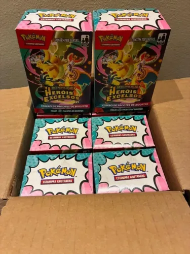 2 mini booster box de herois excelsos em pt br lacradas