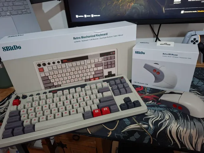 Teclado e Mouse 8bitdo NES 2 meses de uso
