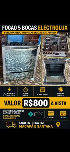 Vendo fogao Electrolux digital.. acendimento elétrico  funcionando perfeitamente 