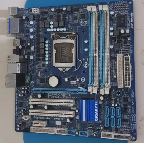 Placa Mãe Gigabyte GA-H55M-S2HP H55 LGA 1156 Intel i3 i5 i7 Pentium DDR3 USADA!