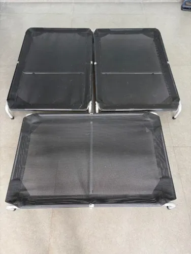 Cama Suspensa Elevada Pet Cães 105x70cm Tamanho GG Até 70kg